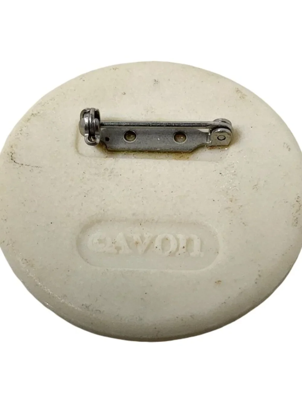 vintage avon 1950s-60s beautifull floral porcelain button brooch